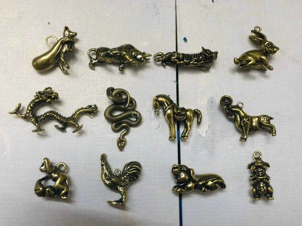 Bộ sưu tập 12 con giáp mini Đồng đúc Thái Lan. Mua bán Đồ sưu tầm, đồ cổ tại Huyện Cần Giuộc Long An được đăng bởi Tiến Phan hình 1