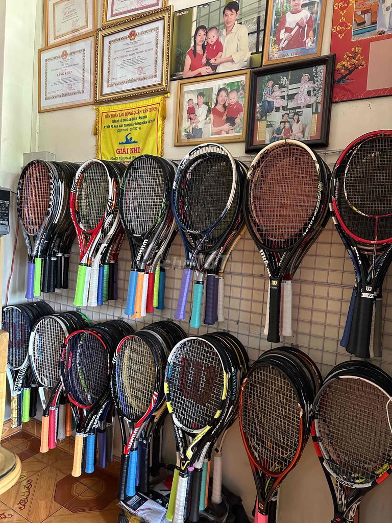 Bán vợt tennis cũ các loại cho trẻ em, người lớn