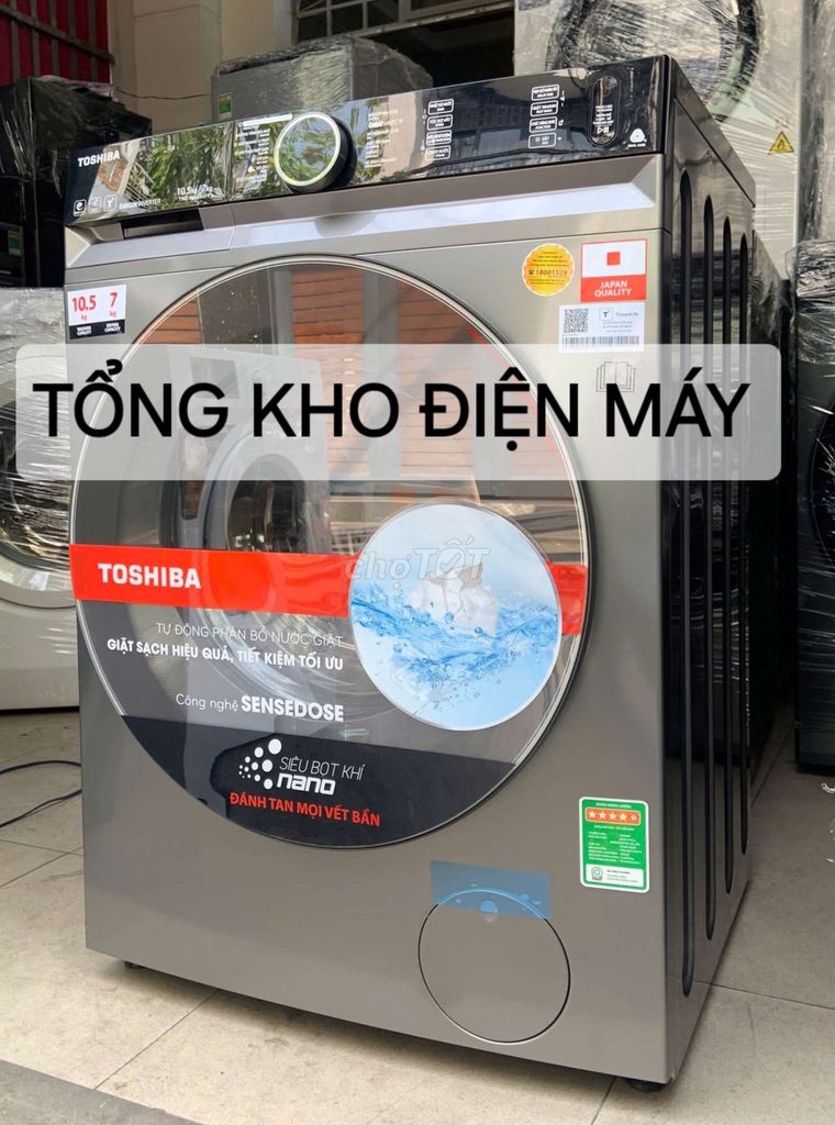 GIẶT SẤY TOSHIBA NEW SEAL BH HÃNG 8/2025