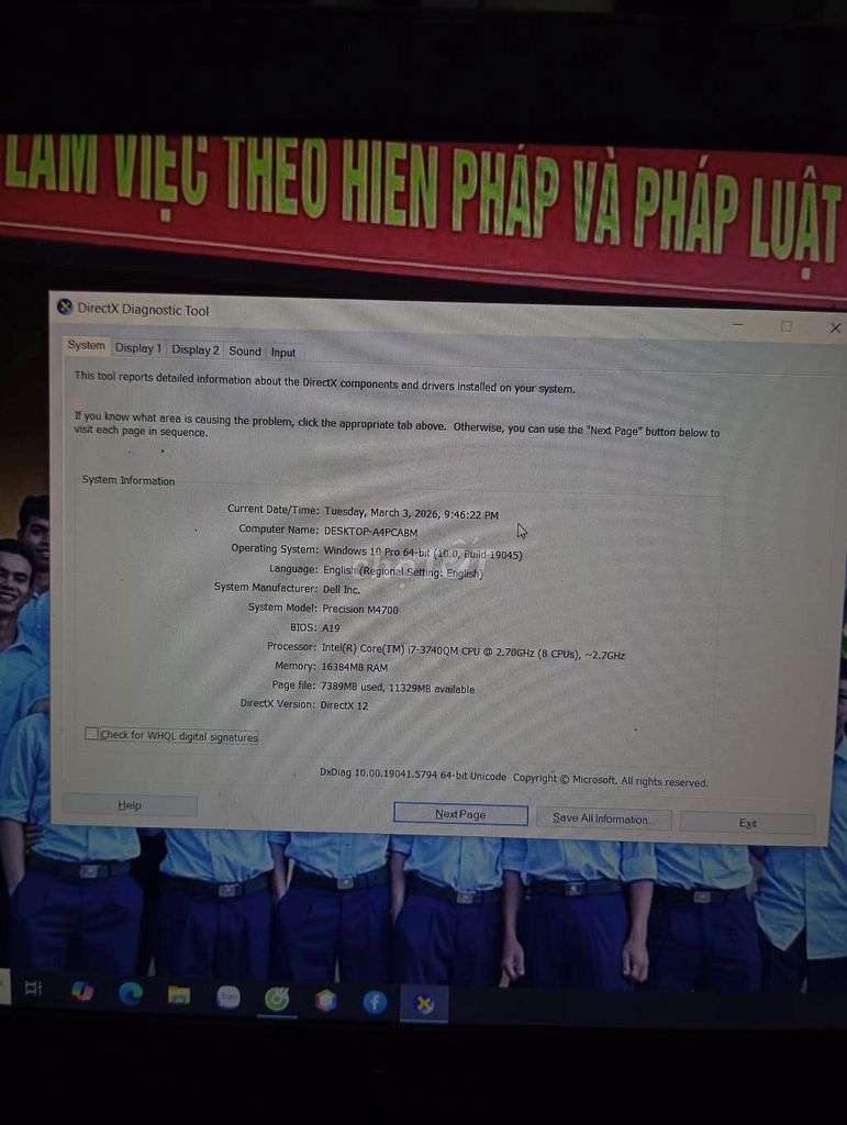 Dell Precision M4700 i7-3740QM 16GB. Mua bán Laptop tại Quận 1 Tp Hồ Chí Minh được đăng bởi Sỷ Lê hình 1