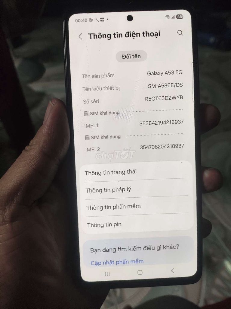 Samsung A53 5G 128GB Đen Like New. Mua bán Điện thoại tại Quận Bình Thạnh Tp Hồ Chí Minh được đăng bởi nguyễn văn thắng hình 1