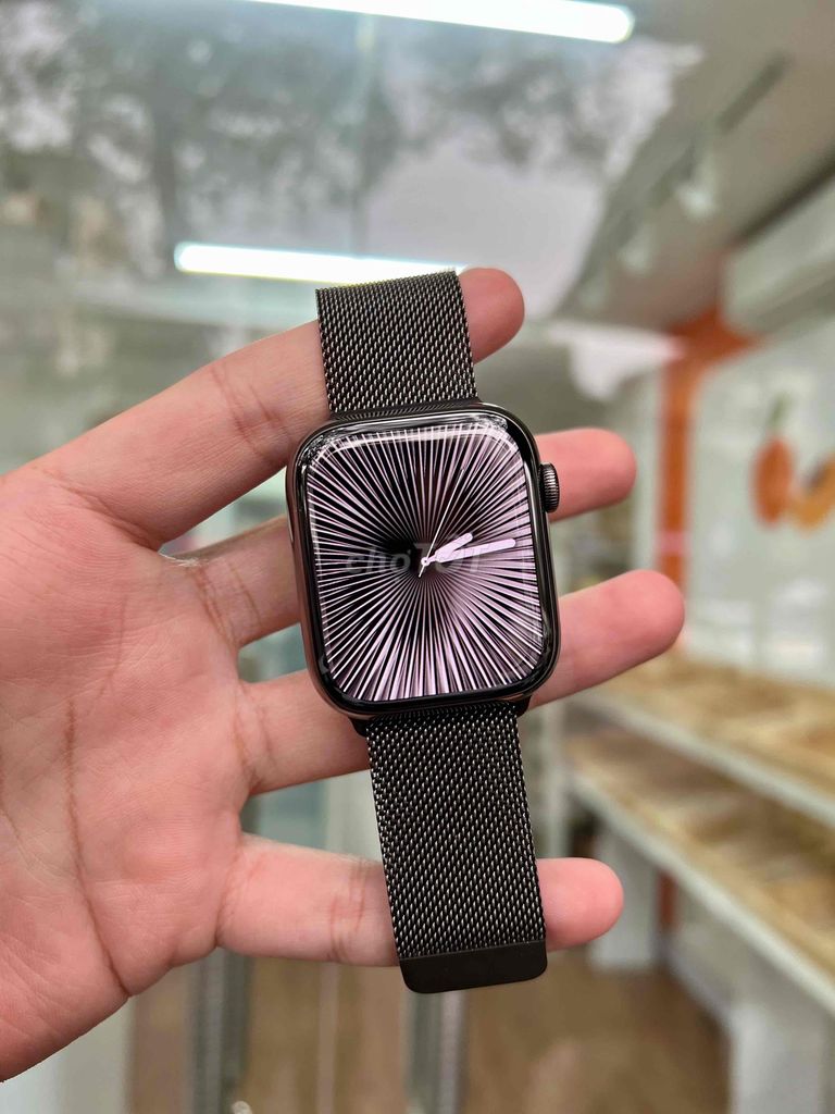 🍎 Apple Watch Series 9 45mm Thép Đen eSIM Milanese