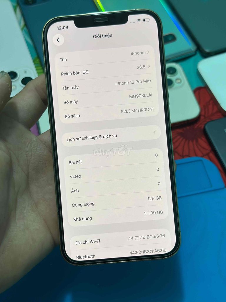 iPhone12 Promax QT99nguyen zin chỉ thay cuc pin100. Mua bán Điện thoại tại Huyện Cao Lãnh Đồng Tháp được đăng bởi minh dt zin 66 hình 1