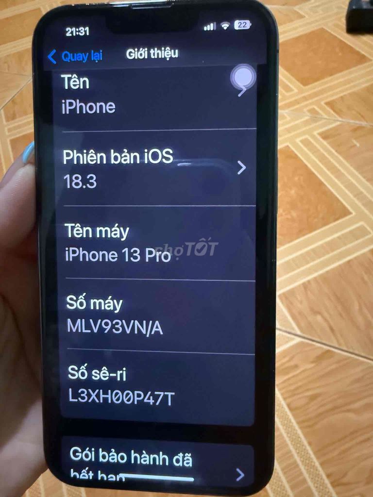 Apple iPhone 13 Pro Đen màn zin chưa fix. Mua bán Điện thoại tại Thành phố Buôn Ma Thuột Đắk Lắk được đăng bởi Duy Tan hình 1