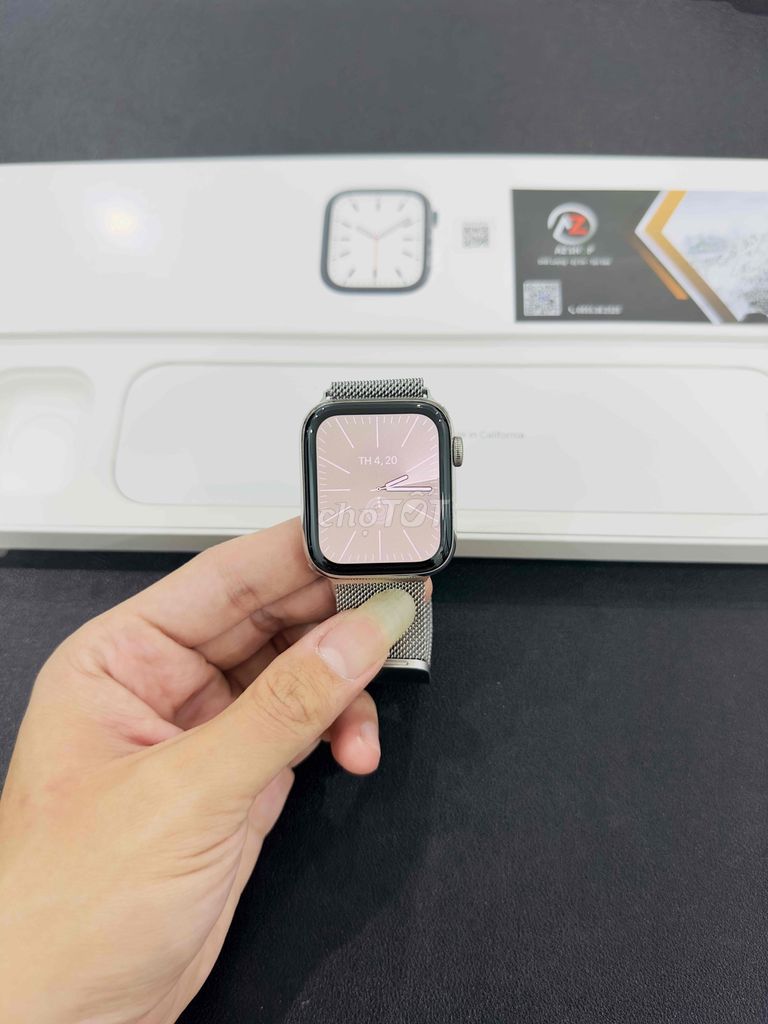 Apple Watch s6/44 thép trắng ESIM