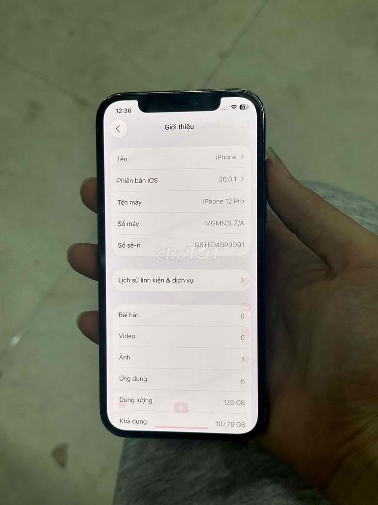 iPhone 12 Pro 128GB Đen by bát mất face nứt lưng. Mua bán Điện thoại tại Quận Hà Đông Hà Nội được đăng bởi Nguyễn Mạnh Quang hình 1