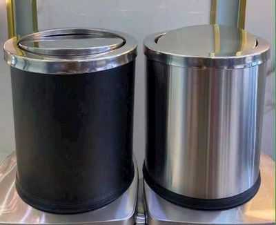 Thùng rác inox nắp lật 250x305mm. Mua bán Nội thất, đồ gia dụng khác tại Quận Liên Chiểu Đà Nẵng được đăng bởi Thành Luân Plastics