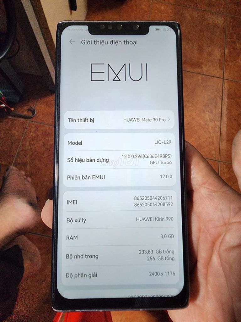 Huawei Mate 30 Pro 256GB. Mua bán Điện thoại tại Quận Bình Thạnh Tp Hồ Chí Minh được đăng bởi tùng  hình 1