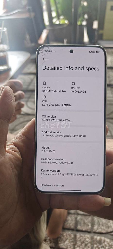 Xiaomi Redmi Turbo 4 Pro 16/256 cần bán . Mua bán Điện thoại tại Quận Tân Phú Tp Hồ Chí Minh được đăng bởi huy  hình 1