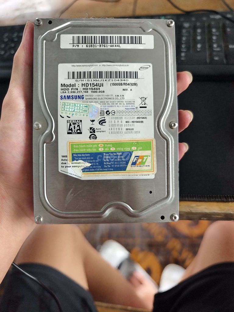 Ổ cứng HDD Samsung HD154UI 1500GB SATA. Mua bán Linh kiện (RAM, Card...) tại Quận Ngô Quyền Hải Phòng được đăng bởi Trần Đức Duy Kiên hình 1