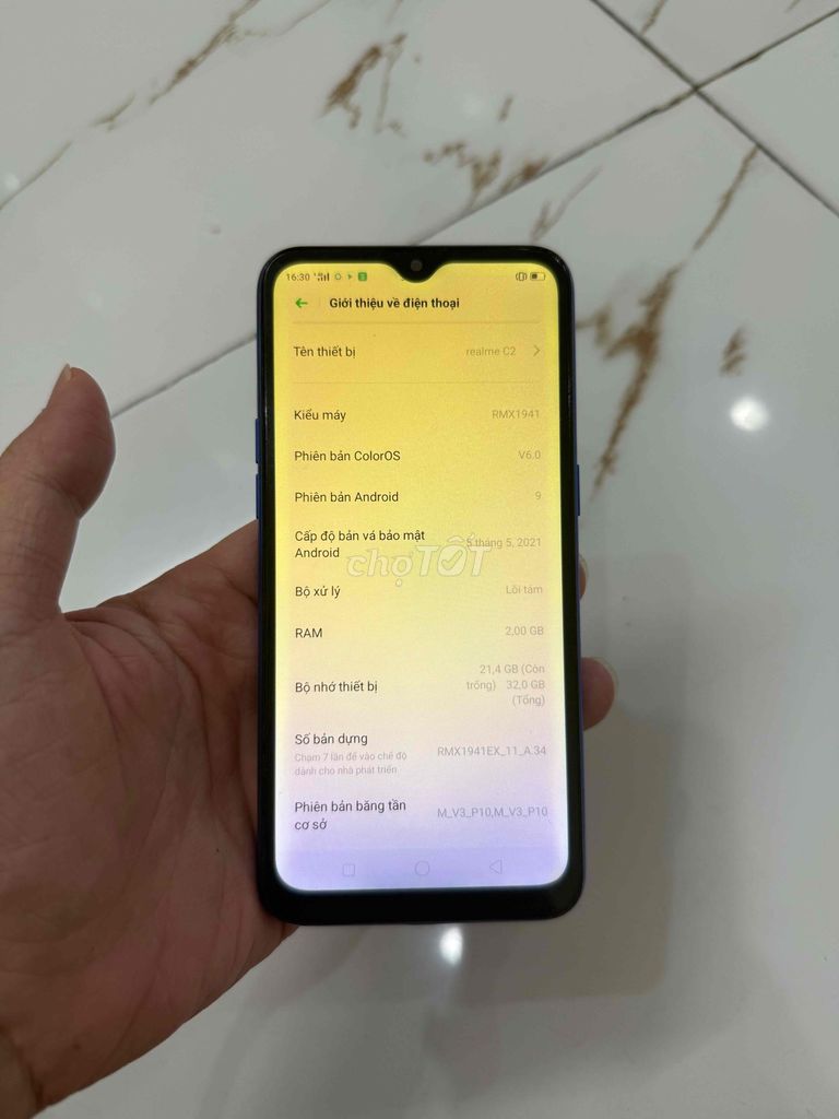 Realme C2 32GB zin màn ám dùng chống cháy. Mua bán Điện thoại tại Quận Hà Đông Hà Nội được đăng bởi Mạnh Mobile hình 1