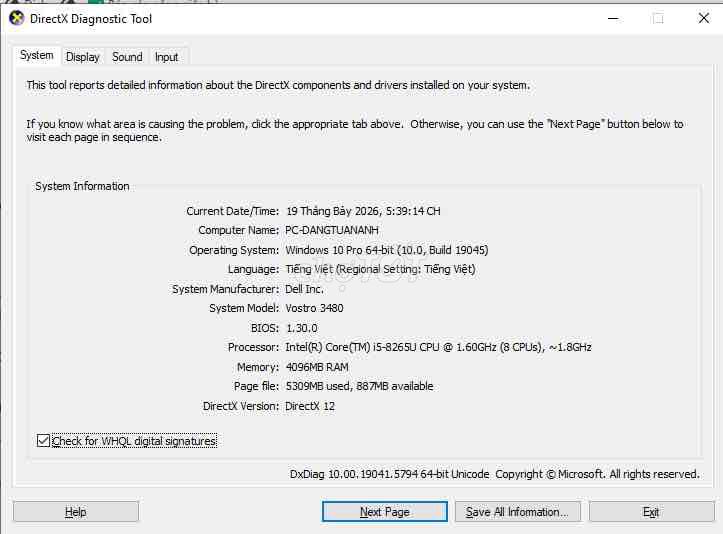 Dell Vostr***5U 14 inch 4GB/1TB Like New. Mua bán Laptop tại Quận Hoàng Mai Hà Nội được đăng bởi Tuấn Anh hình 1