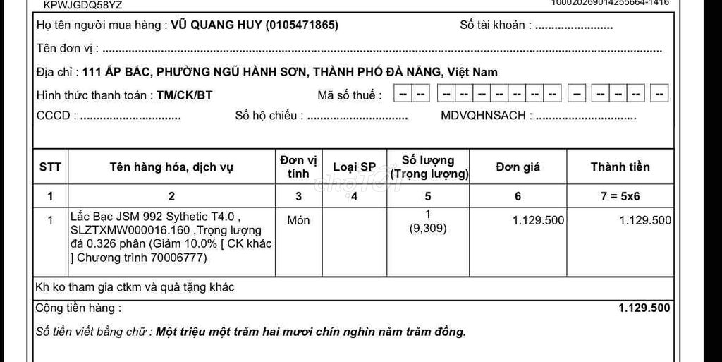 Lắc tay PNJ Bạc JSM 992 Nữ. Mua bán Phụ kiện thời trang khác tại Quận Ngũ Hành Sơn Đà Nẵng được đăng bởi Huy Vũ hình 1
