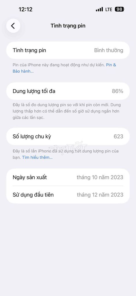 Apple iPhone 15 Pro Max 256GB Natural 99%/gl. Mua bán Điện thoại tại Huyện Krông Bông Đắk Lắk được đăng bởi Johntran hình 1