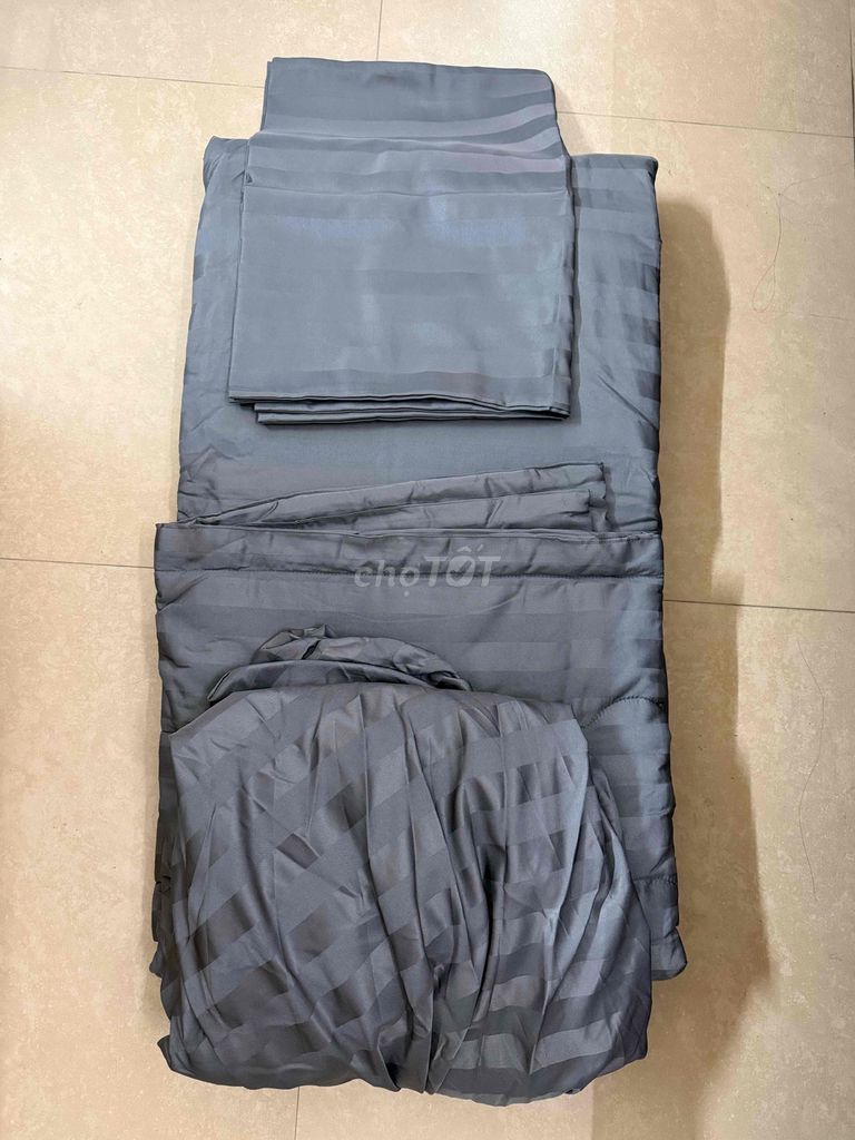 Bộ ga giường mền Vải Xám 1m8x2m. Mua bán Giường, chăn ga gối nệm tại Quận 11 Tp Hồ Chí Minh được đăng bởi Khổng Hoa hình 1