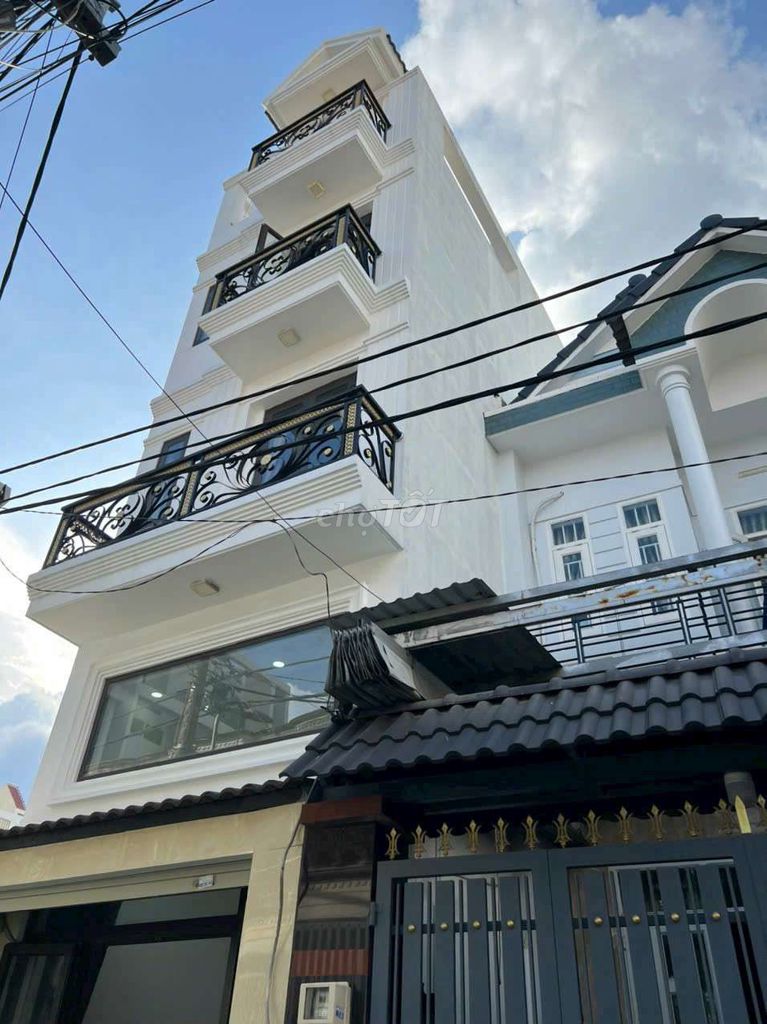 Nhà 5 tầng Phan Huy Ích, P12, q Gò Vấp, dt 49m2 (3,8mx14m). Hẻm xe tải