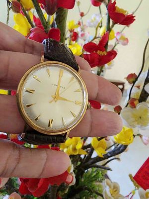 Đồng hồ cổ Thụy Sĩ bọc vàng hồng Juvenia