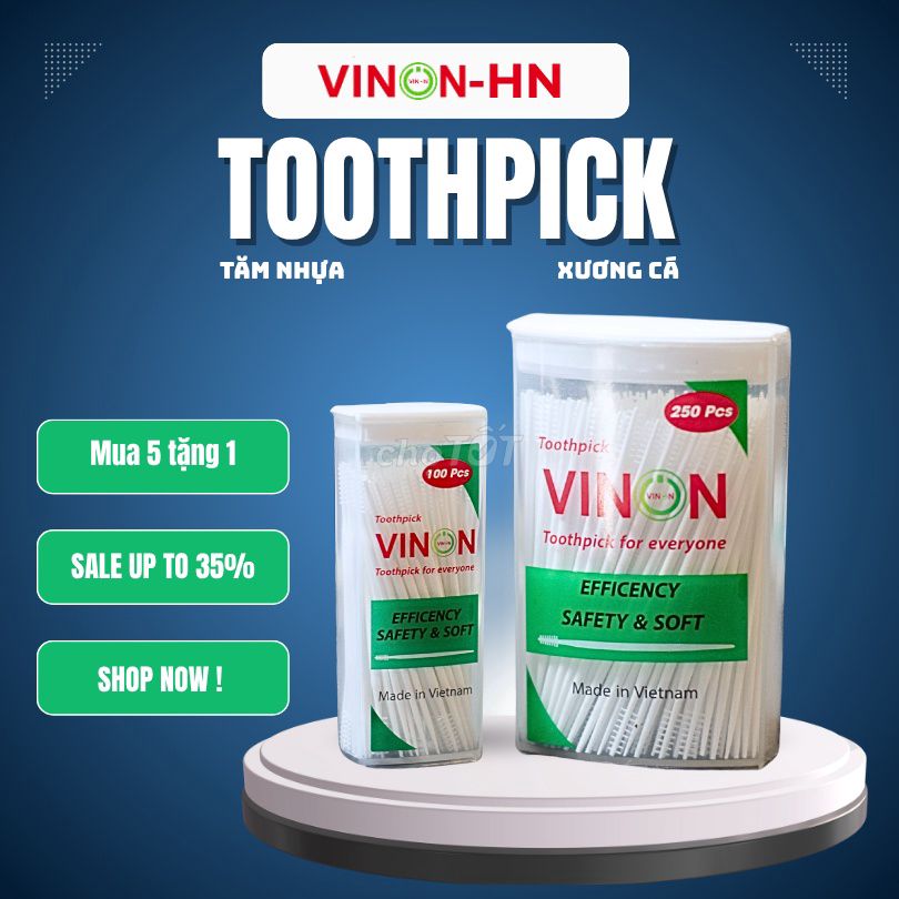 Tăm nhựa xỉa răng VINON Việt Nam. Mua bán Thiết bị vệ sinh, nhà tắm tại Huyện Gia Lâm Hà Nội được đăng bởi VinonHà Nội hình 1
