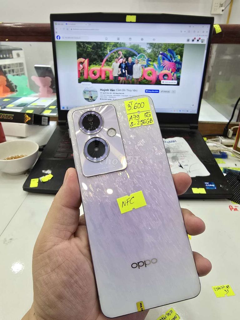 Oppo A79 5G 256GB Tím. Mua bán Điện thoại tại Thành phố Long Xuyên An Giang được đăng bởi Facebook Cầm Đồ Thúy Vân hình 1