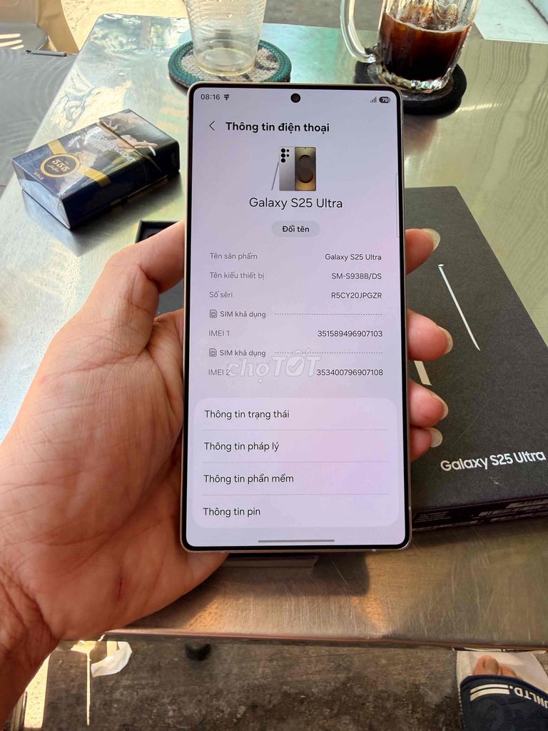Samsung S25 Ultra 256gb 3 màu đẹp nguyên zin full. Mua bán Điện thoại tại Quận 6 Tp Hồ Chí Minh được đăng bởi Phương Nghi Mobille hình 1