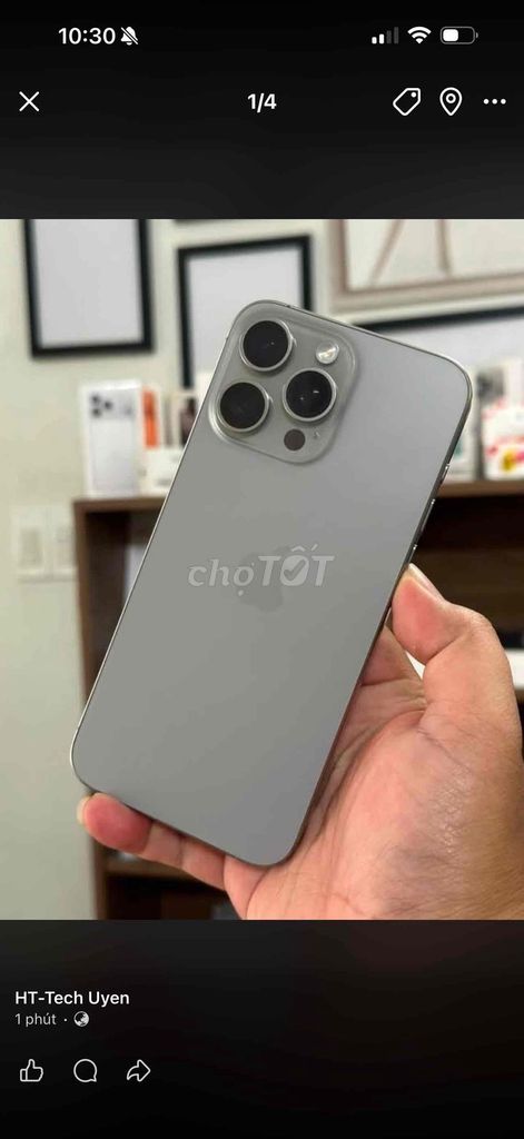 Apple iPhone 15 Pro Max 256GB Titan Tự Nhiên 97%. Mua bán Điện thoại tại Thành phố Biên Hòa Đồng Nai được đăng bởi Uyên Phạm hình 1