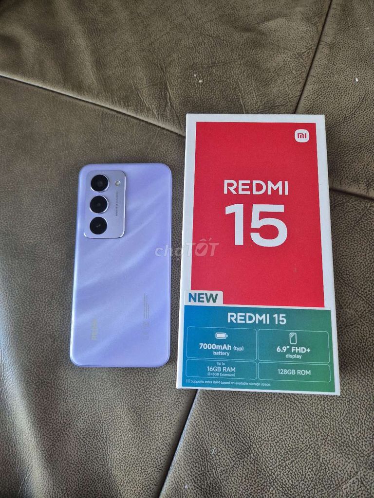 Xiaomi Redmi 15 128GB Tím. Mua bán Điện thoại tại Quận 8 Tp Hồ Chí Minh được đăng bởi Phan Minh Tân hình 1