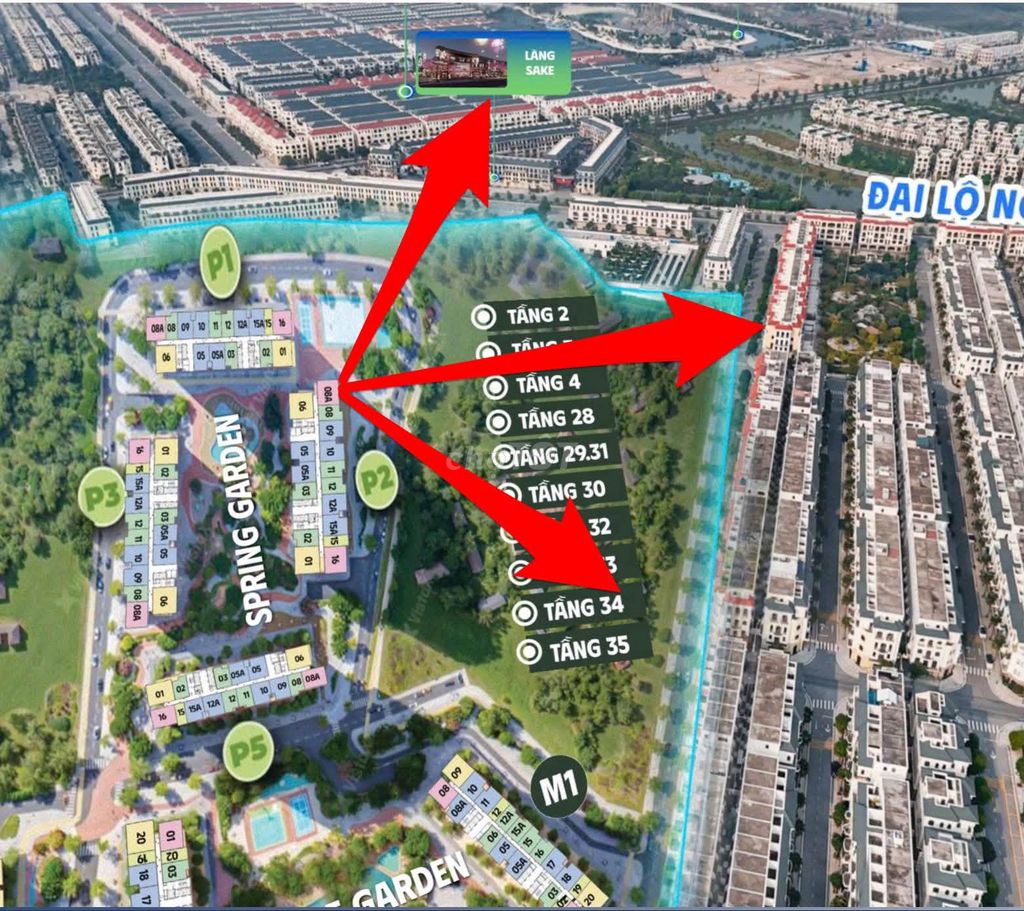 Квартира 2СП в Imperia Ocean Park MIK The Parkland 67.5м2