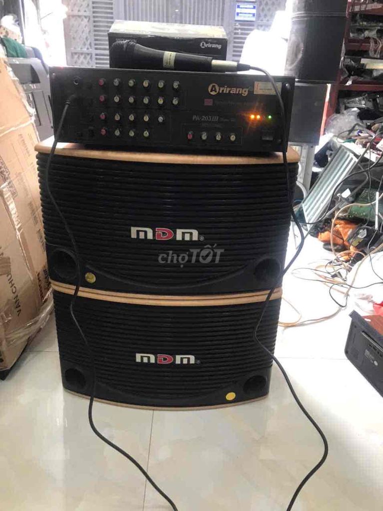 Bộ Karaoke amlpi Airang và cặp loa MDM cùng míc. Mua bán Tivi, Âm thanh tại Quận Tân Phú Tp Hồ Chí Minh được đăng bởi BinhAn hình 1