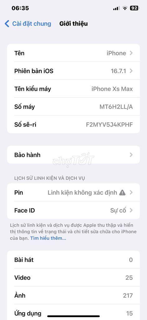 xs max main rin màn rin ám nhẹ.mất face