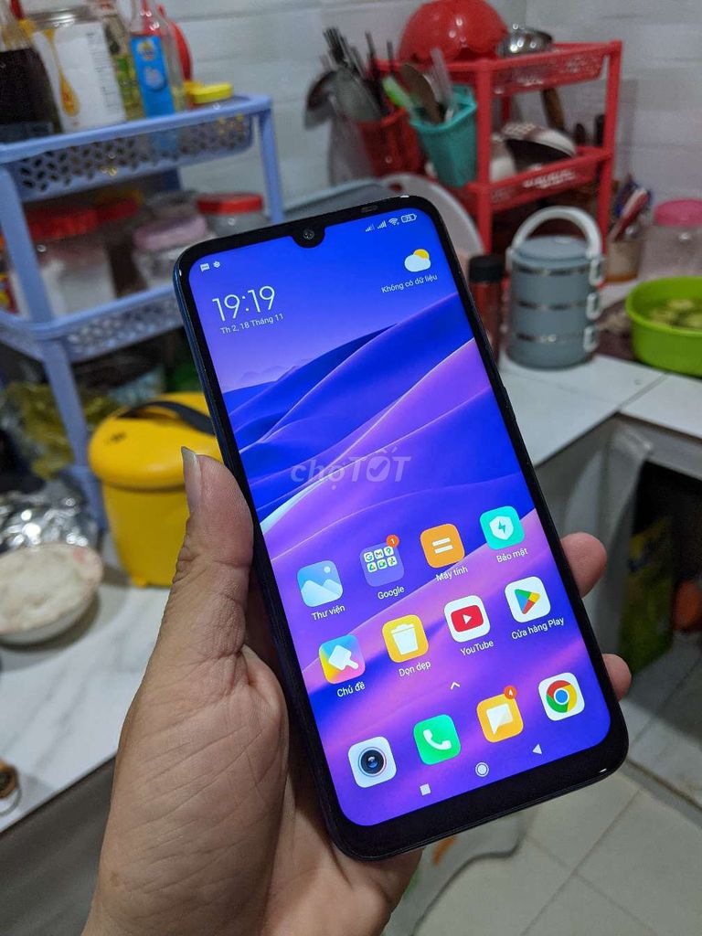 Redmi note 7 4/64G zin, pin ngon, android 10