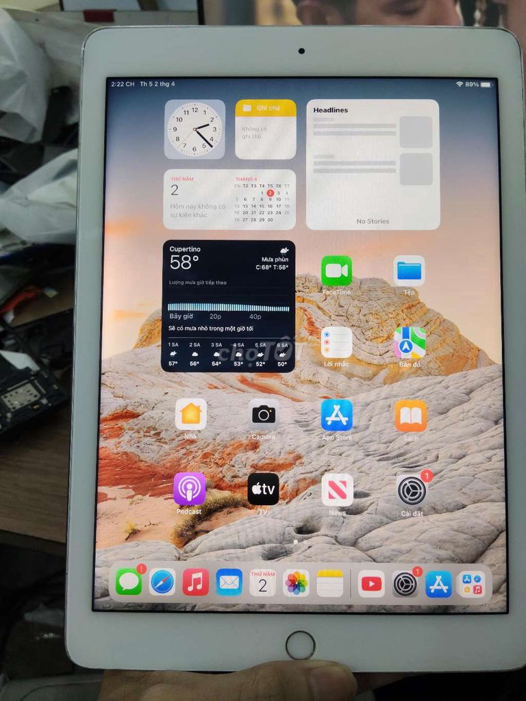 Apple iPad Air 2 64GB Bạc. Mua bán Máy tính bảng tại Quận Thanh Khê Đà Nẵng được đăng bởi Dương khánh alo 04 hà huy tập Đà nẵng hình 1