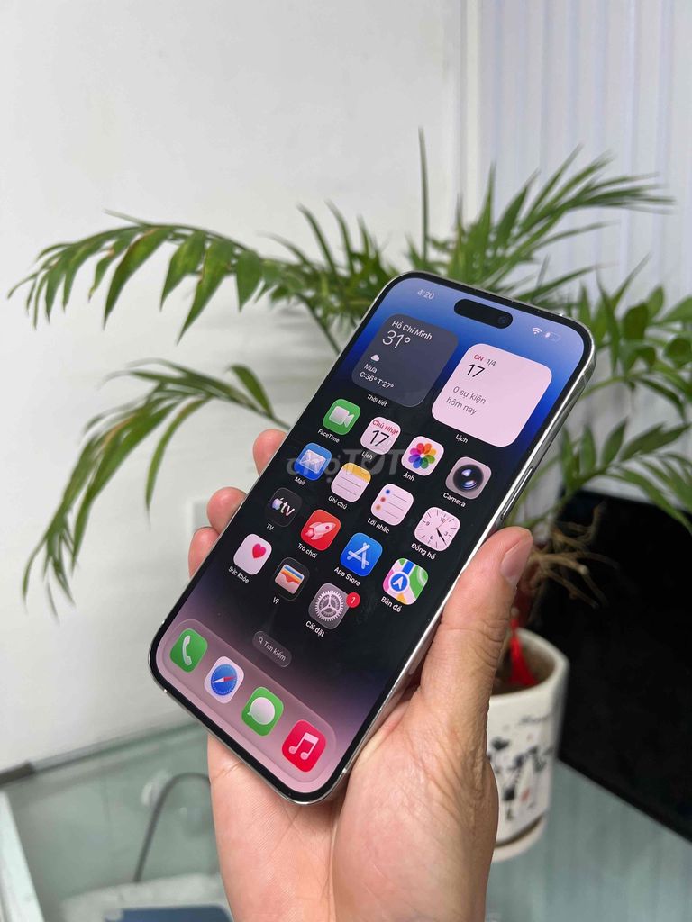 Apple iPhone 14 Pro Max 128GB Bạc Đã sử dụng. Mua bán Điện thoại tại Thành phố Đà Lạt Lâm Đồng được đăng bởi HPSTORE ĐÀ LẠT hình 1