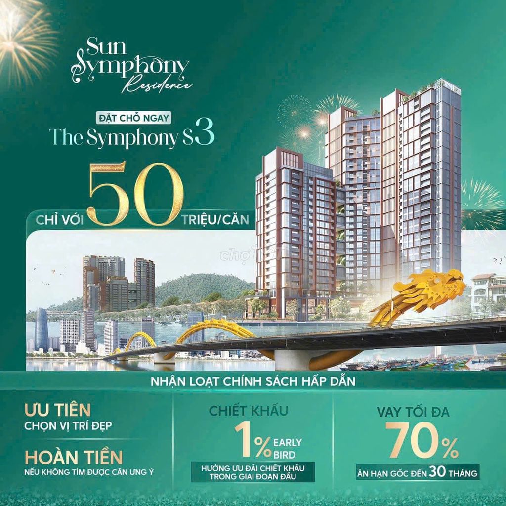 Chính thức công bố giá S3 Sun Symphony - tòa vip nhất ĐN. Ck tới 21%