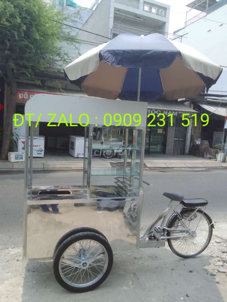 Xe đẩy bán hàng rong Inox Bạc. Mua bán Đồ chuyên dụng, Giống nuôi trồng tại Quận Tân Bình Tp Hồ Chí Minh được đăng bởi Tân Thuận Phát hình 1