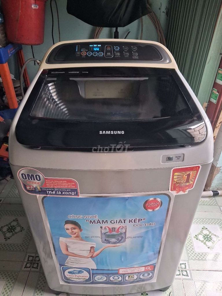Máy giặt Samsung 9.0kg cửa trên Xám Mâm giặt kép. Mua bán Máy giặt tại Quận Bình Thuỷ Cần Thơ được đăng bởi điên lanh ân nghĩa hình 1
