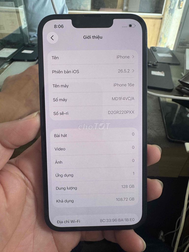 iPhone 16E 128GB Đen 99% quốc tế Mdm. Mua bán Điện thoại tại Quận Đống Đa Hà Nội được đăng bởi Lê Khuyến hình 1
