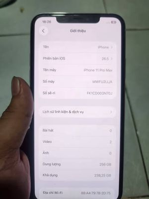 Apple iPhone 11 Pro Max 256GB Bạc