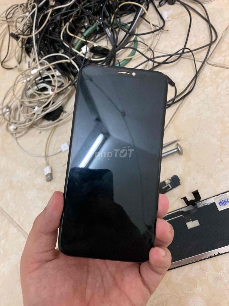 Màn iphone X zin kính sọc mép nhẹ cảm ok zin. Mua bán Linh kiện (RAM, Card...) tại Quận Tân Phú Tp Hồ Chí Minh được đăng bởi Min Min hình 1