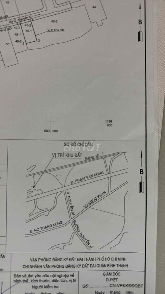 Bán đất vị trí đắc địa Giáp Phạm Văn Đồng, P.11, Q. Bình Thạnh, TP.HCM