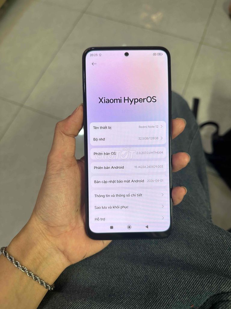 Xiaomi Redmi Note 12 8GB/128GB Xám. Mua bán Điện thoại tại Quận 8 Tp Hồ Chí Minh được đăng bởi Ty Ty hình 1
