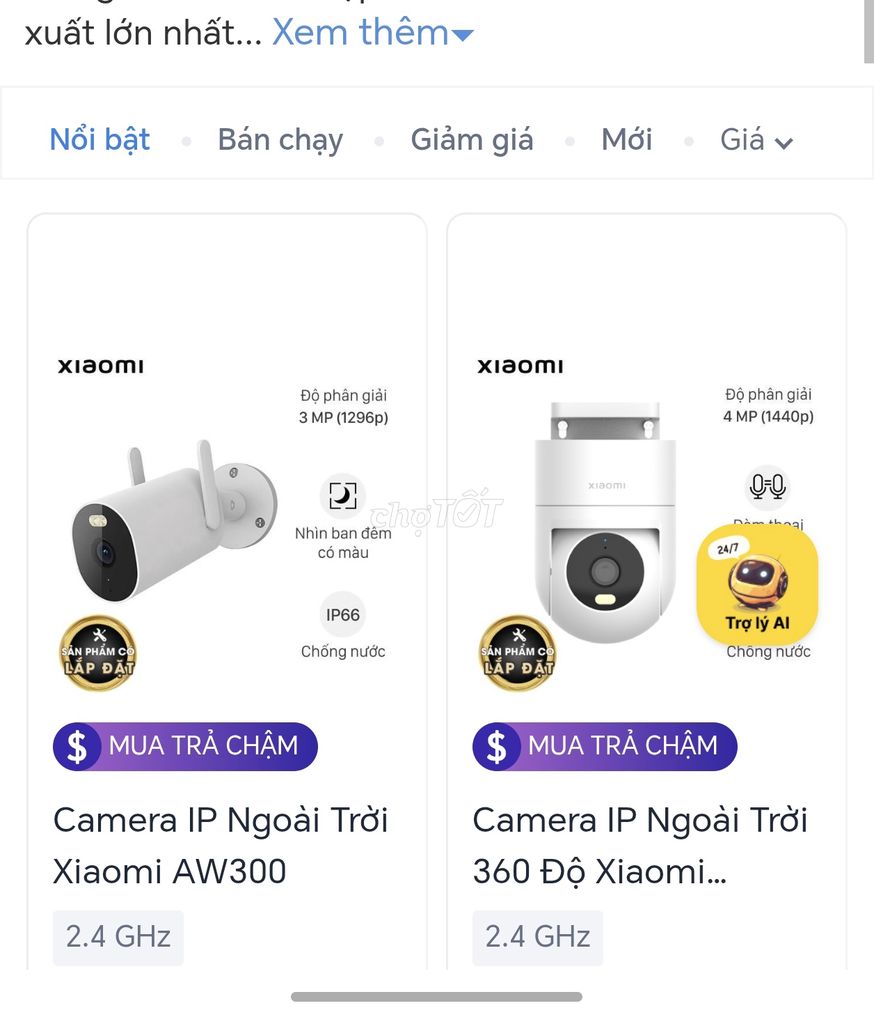 Camera IP Xiaomi AW300  . Mua bán Máy ảnh, Máy quay tại Huyện Ý Yên Nam Định được đăng bởi Đặng Quyết hình 1