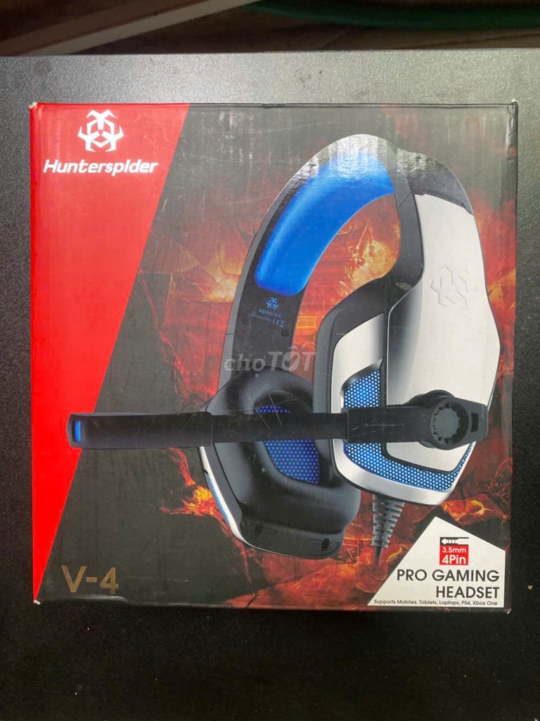 Tai nghe Hunterspider V-4 Đen. Mua bán Tivi, Âm thanh tại Quận Bắc Từ Liêm Hà Nội được đăng bởi Đức Đỗ hình 1