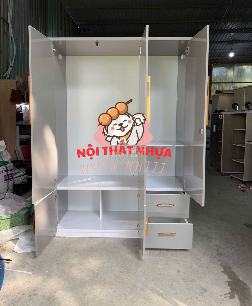 Tủ quần áo-Tủ quần áo-Tủ quần áo-. Mua bán Tủ, kệ gia đình tại Quận 11 Tp Hồ Chí Minh được đăng bởi Nhi Nội Thất Nhựa Giá Xưởng  hình 1