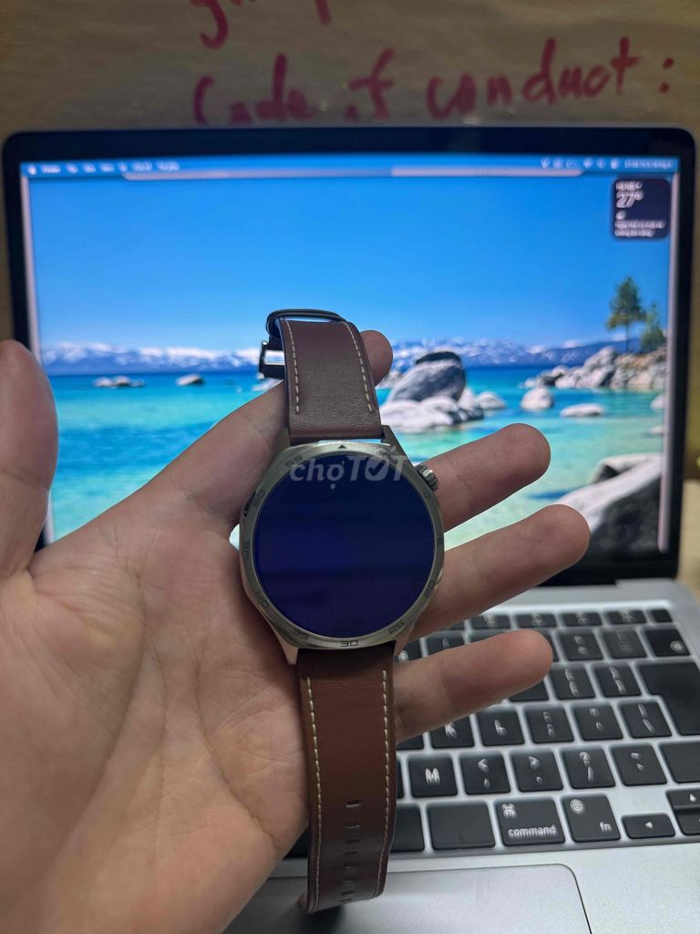 Huawei GT5 Nâu Dây da Mới. Mua bán Thiết bị đeo thông minh tại Quận Cầu Giấy Hà Nội được đăng bởi nguyễn văn đông hình 1