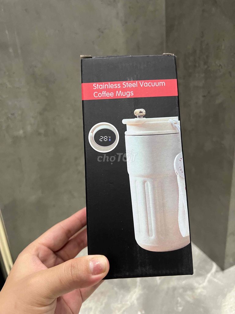 Ly giữ nhiệt Inox 316 450ml hiển thị nhiệt độ. Mua bán Dụng cụ nhà bếp tại Quận 7 Tp Hồ Chí Minh được đăng bởi Cái Tiệm  hình 1