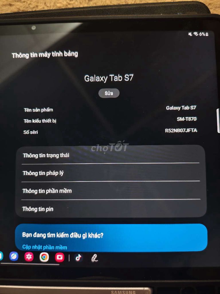 Samsung Galaxy Tab S7 6GB/128GB. Mua bán Máy tính bảng tại Huyện Hoài Đức Hà Nội được đăng bởi Hoàng anh hình 1