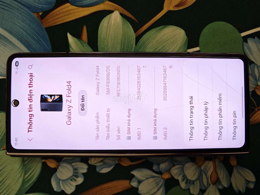 Samsung Galaxy Z Fold4 256GB. Mua bán Điện thoại tại Thành phố Hồng Ngự Đồng Tháp được đăng bởi Hiếu hình 1