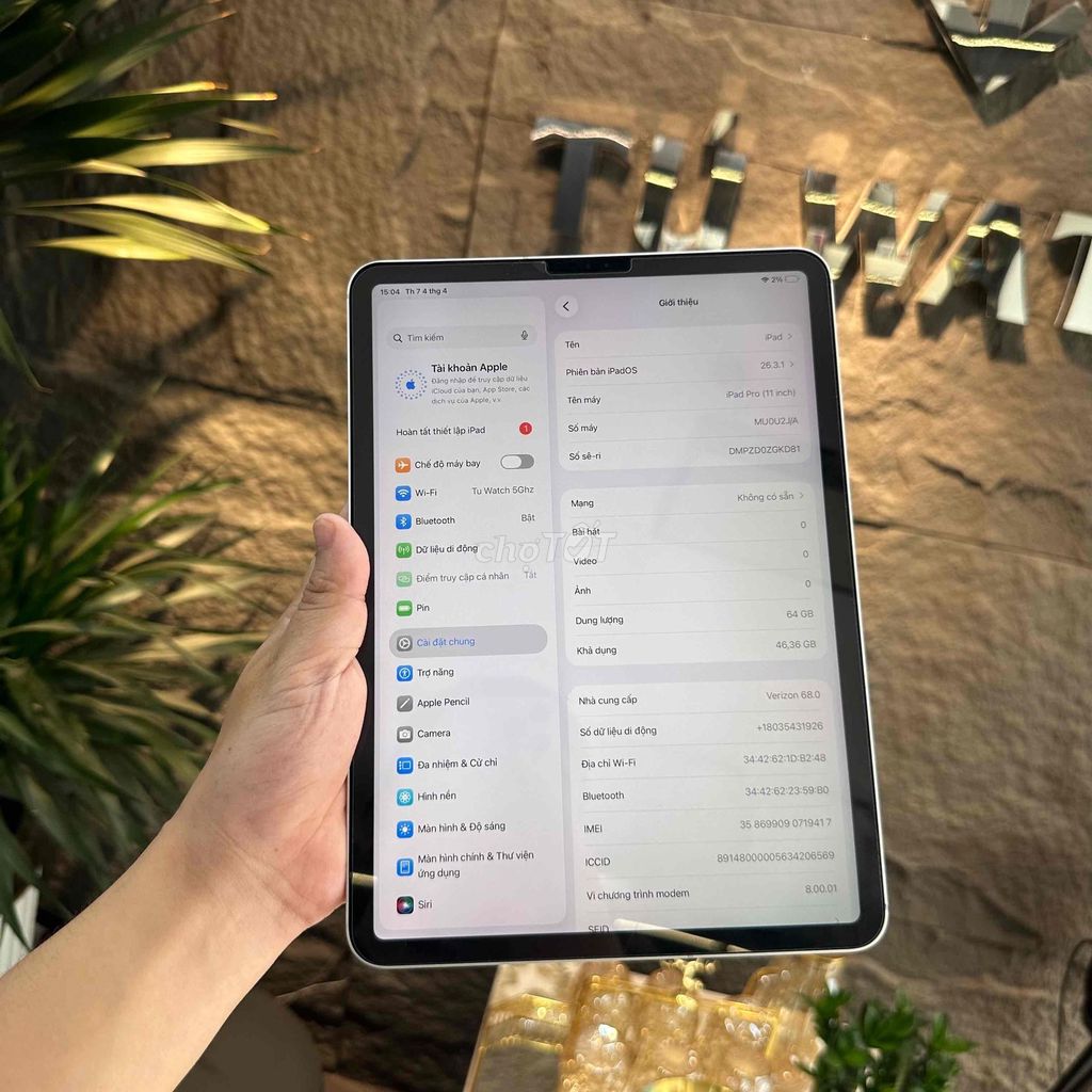 Apple iPad Pro 2018 11 inch 64GB Bạc 99%. Mua bán Máy tính bảng tại Quận Cầu Giấy Hà Nội được đăng bởi Phan Văn Đức hình 1