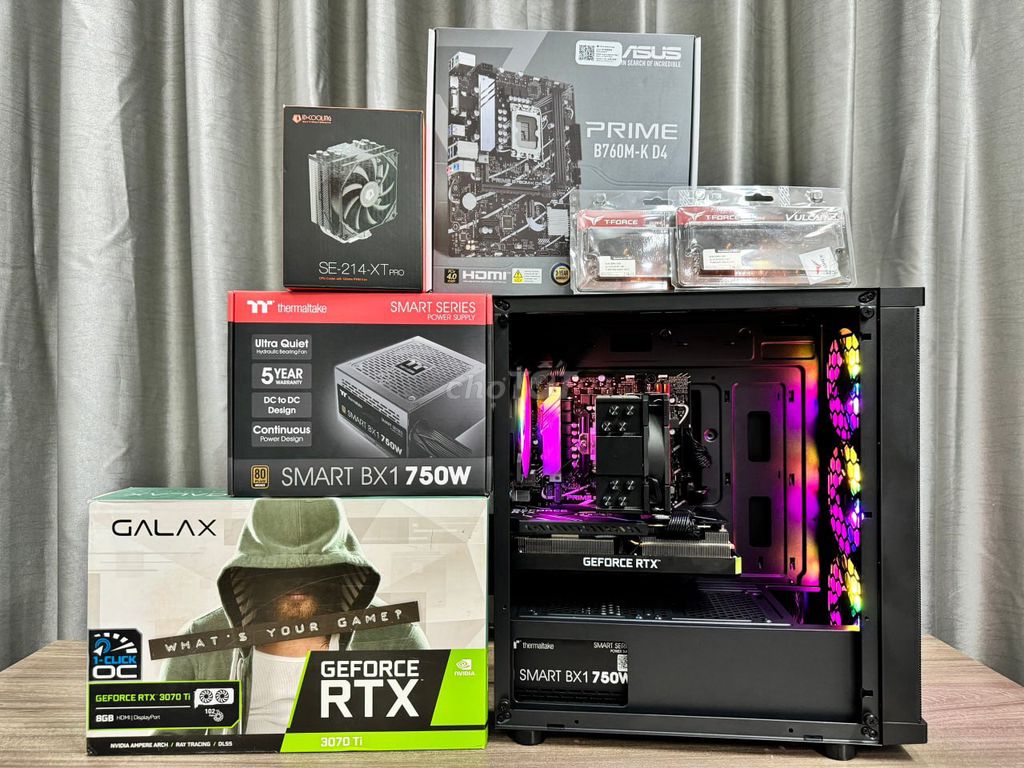 Dàn máy i5 13400F, RTX 3070 Ti, 16G Ram, 512GB SSD