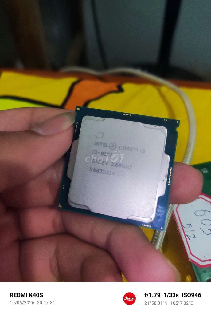 CPU Intel Core i3 9100 Đã qua sử dụng. Mua bán Linh kiện (RAM, Card...) tại Huyện Hàm Yên Tuyên Quang được đăng bởi lâm hiệp hình 1